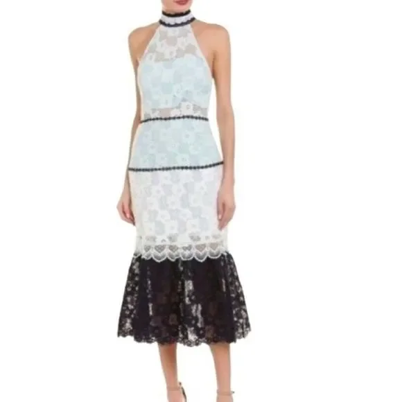 foxiedox lace midi dress Foxiedox maroon lace midi mermaid cut dress